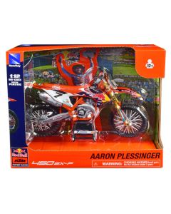 KTM 450 SX-F Motorcycle #7 Aaron Plessinger "Red Bull KTM Factory Racing" 1/12 Diecast Model by New Ray