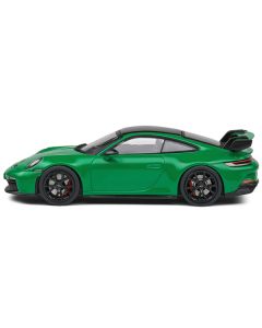 Porsche 911 (992) GT3 Python Green with Black Top 1/43 Diecast Model Car by Solido