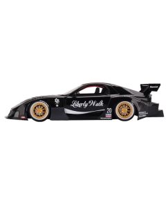 Mazda RX-7 LB-Super Silhouette "Liberty Walk" Black 1/18 Model Car by Top Speed