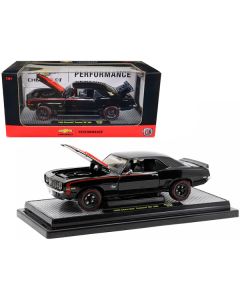 1969 Chevrolet Camaro SS 396 Black with Bright Red Stripes Limited Edition to 6550 pieces Worldwide 1/24 Diecast Model Car by M2 Machines