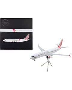 Boeing 737 MAX 8 Commercial Aircraft "Virgin Australia" (VH-8IA) White with Red Tail Graphics "Gemini 200" Series 1/200 Diecast Model Airplane by GeminiJets