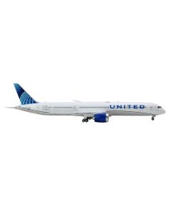 Boeing 787-10 Dreamliner Commercial Aircraft "United Airlines" (N13014) White with Blue Tail 1/400 Diecast Model Airplane by GeminiJets