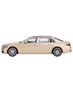 Mercedes-Maybach S680 Champagne Gold Metallic with Sunroof Limited Edition to 2760 pieces Worldwide 1/64 Diecast Model Car by Mini GT