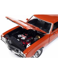 1972 Buick GS Stage 1 Flame Orange "Muscle Car & Corvette Nationals" (MCACN) "American Muscle" Series 1/18 Diecast Model Car by Auto World