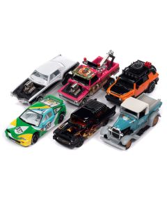 "Street Freaks" 2023 Set B of 6 Cars Release 2 1/64 Diecast Model Cars by Johnny Lightning