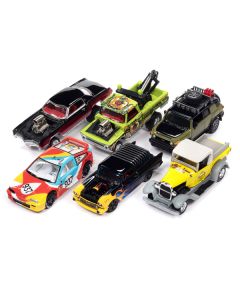 "Street Freaks" 2023 Set A of 6 Cars Release 2 1/64 Diecast Model Cars by Johnny Lightning