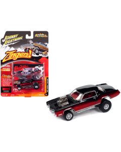 1967 Cadillac Eldorado "El Diablo" Tuxedo Black and Red Velvet Metallic "Zingers!" Limited Edition to 2620 pieces Worldwide "Street Freaks" Series 1/64 Diecast Model Car by Johnny Lightning