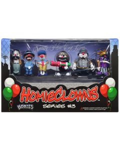 "HomieClowns" Series 3 2-Inch Figures Set of 6 Pieces by Homies