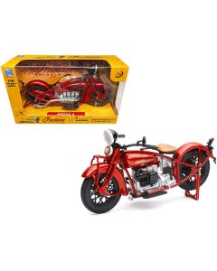 1930 Indian 4 Red 1/12 Diecast Motorcycle Model by New Ray