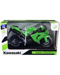 Kawasaki ZX-10R Ninja Motorcycle Green 1/12 Diecast Model by New Ray