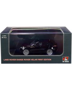 Land Rover Range Rover Velar First Edition with Sunroof Black Metallic 1/64 Diecast Model Car by LCD Models