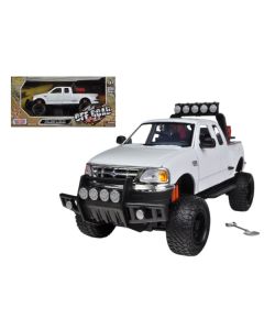 2001 Ford F-150 XLT Flareside Supercab Off-Road Pickup Truck White 1/24 Diecast Model Car by Motormax