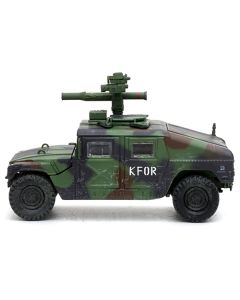 M1046 HUMVEE Tow Missile Carrier Green Camouflage "3rd Battalion 8th Marine Regiment Kosovo Force (KFOR)" (1999) "Military Miniature" Series 1/64 Diecast Model by Panzerkampf