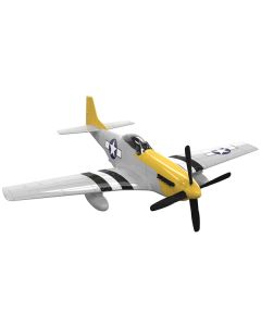 Skill 1 Model Kit P-51D- Mustang Snap Together Painted Plastic Model Airplane Kit by Airfix Quickbuild