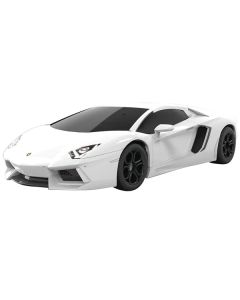 Skill 1 Model Kit Lamborghini Aventador LP 700-4 White Snap Together Model by Airfix Quickbuild