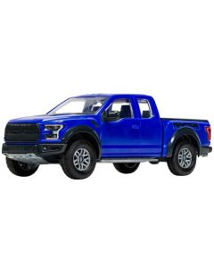 Skill 1 Model Kit Ford F-150 Raptor Blue Snap Together by Airfix Quickbuild