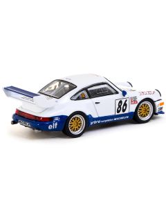 Porsche 911 Turbo S LM GT #86 Jean-Pierre Jarier - Bob Wollek - Jesus Pareja "Larbre Competition" Winner "Suzuka 1000km" (1994) "Collab64" Series 1/64 Diecast Model Car by Schuco & Tarmac Works