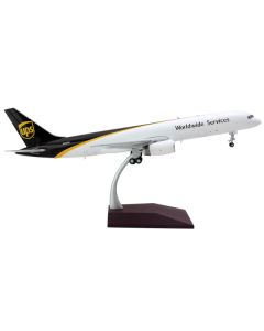 Boeing 757-200 Commercial Aircraft "UPS Worldwide Services" (N465UP) White with Brown Tail "Gemini 200" Series 1/200 Diecast Model Airplane by GeminiJets