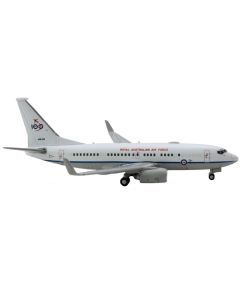 Boeing 737-700 Aircraft "Royal Australian Air Force 100th Anniversary" (A36-001) White with Blue Stripes "Gemini Macs" Series 1/400 Diecast Model Airplane by GeminiJets