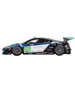 Acura NSX GT3 EVO22 #66 Till Bechtolsheimer - Mario Farnbacher - Marc Miller - Kyffin Simpson "Gradient Racing" IMSA GTD "24 Hours of Daytona" (2022) 1/18 Model Car by Top Speed