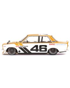 Datsun 510 Street "BRE510 V3" RHD (Right Hand Drive) #46 Gold and White (Designed by Jun Imai) "Kaido House" Special 1/64 Diecast Model Car by Mini GT