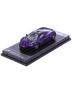 McLaren P1 Lantana Purple Metallic with Black Top "Hypercar League Collection" 1/64 Diecast Model Car by PosterCars