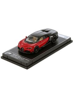 Bugatti Chiron Supersport Italian Red and Nocturne Black "Hypercar League Collection" 1/64 Diecast Model Car by PosterCars