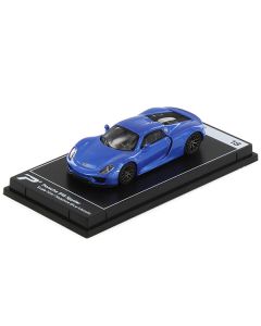 Porsche 918 Spyder Sapphire Blue Metallic "Hypercar League Collection" 1/64 Diecast Model Car by PosterCars