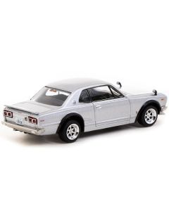 Nissan Skyline 2000 GT-R (KPGC10) RHD (Right Hand Drive) Silver Metallic "Japan Special Edition" "Global64" Series 1/64 Diecast Model by Tarmac Works