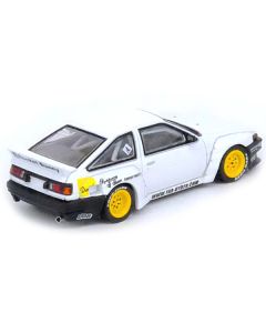 Toyota Corolla AE86 Trueno RHD (Right Hand Drive) White "Pandem/Rocket Bunny" 1/64 Diecast Model Car by Inno Models