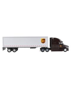 UPS Tractor Truck Brown with Dry Goods Trailer "United Parcel Service" 1/64 Diecast Model by Daron