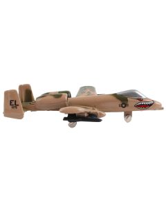 Fairchild Republic A-10 Thunderbolt II "Warthog" Attack Aircraft Camouflage "United States Air Force" with Runway Section Diecast Model Airplane by Runway24