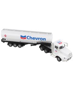 Chevron Tanker Truck White "Chevron" 1/50 Diecast Model by Daron