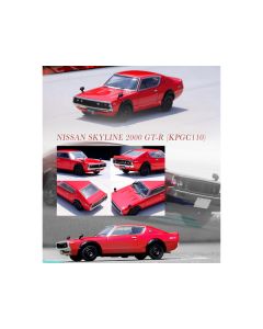 Nissan Skyline 2000 GT-R (KPGC110) RHD (Right Hand Drive) Red 1/64 Diecast Model Car by Inno Models