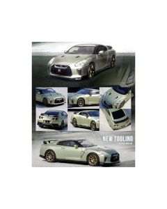 Nissan GT-R (R35) RHD (Right Hand Drive) Millennium Jade Green Metallic 1/64 Diecast Model Car by Inno Models