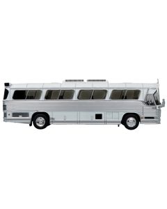 Dina 323-G2 Olimpico Coach Bus Blank White and Silver Limited Edition to 504 pieces Worldwide "The Bus and Motorcoach Collection" 1/87 (HO) Diecast Model by Iconic Replicas