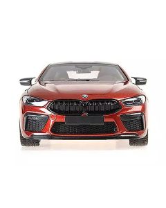 2020 BMW M8 Coupe Red Metallic with Carbon Top 1/18 Diecast Model Car by Minichamps