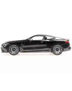 2020 BMW M8 Coupe Black Metallic with Carbon Top 1/18 Diecast Model Car by Minichamps