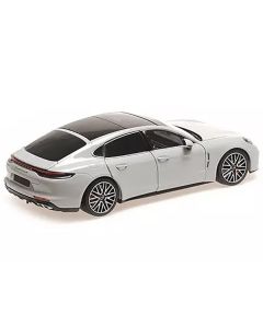 2020 Porsche Panamera Turbo S Gray with Black Top "CLDC Exclusive" Series 1/18 Diecast Model Car by Minichamps