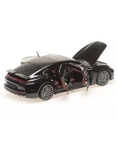 2020 Porsche Panamera Turbo S Black Metallic "CLDC Exclusive" Series 1/18 Diecast Model Car by Minichamps