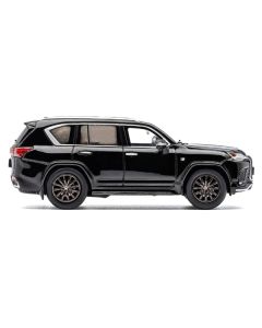 2021 Lexus LX 600 Black 1/64 Diecast Model Car by GCD