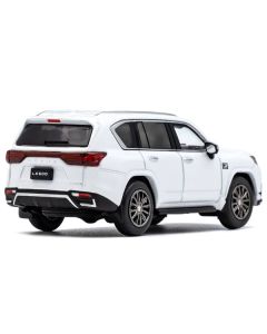 2021 Lexus LX 600 White 1/64 Diecast Model Car by GCD