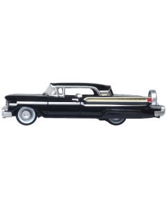 1957 Mercury Montclair Tuxedo Black 1/87 (HO) Scale Diecast Model Car by Oxford Diecast