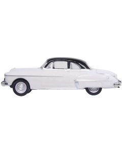 1950 Oldsmobile Rocket 88 Coupe Marol Gray with Black Top 1/87 (HO) Scale Diecast Model Car by Oxford Diecast