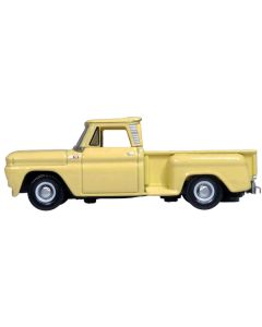 1965 Chevrolet C10 Stepside Pickup Truck Yellow 1/87 (HO) Scale Diecast Model Car by Oxford Diecast