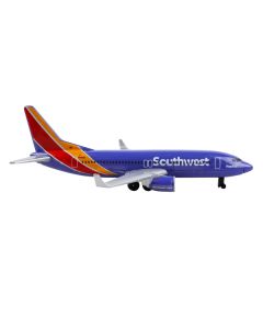 Commercial Aircraft "Southwest Airlines" (N8642E) Blue with Striped Tail Diecast Model Airplane by Daron