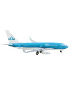 Boeing 737-700 Commercial Aircraft "KLM Royal Dutch Airlines" Blue and White 1/400 Diecast Model Airplane by GeminiJets