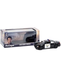 2006 Dodge Charger Police CHP (California Highway Patrol) Black "The Rookie" (2018-Current) TV Series 1/43 Diecast Model Car by Greenlight