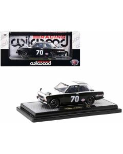 1970 Datsun 510 #70 Black and White "Wilwood Racing" Limited Edition to 6000 pieces Worldwide 1/24 Diecast Model Car by M2 Machines