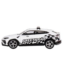 Lamborghini Urus White with Graphics "2022 Macau GP Official Safety Car" Limited Edition to 3000 pieces Worldwide 1/64 Diecast Model Car by Mini GT